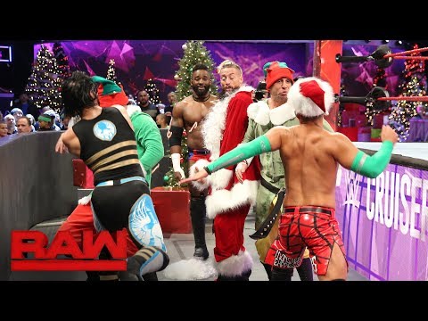 Alexander, Ali & Tozawa vs. Amore, Gulak & Daivari - Six-Man Tag Street Fight: Raw, Dec. 25, 2017