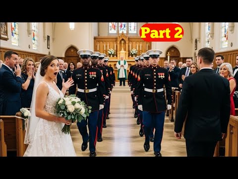 Bride Shocked When 12 Marines Crash Her Wedding — The Reason Will Make You Cry Part 2 #usa 