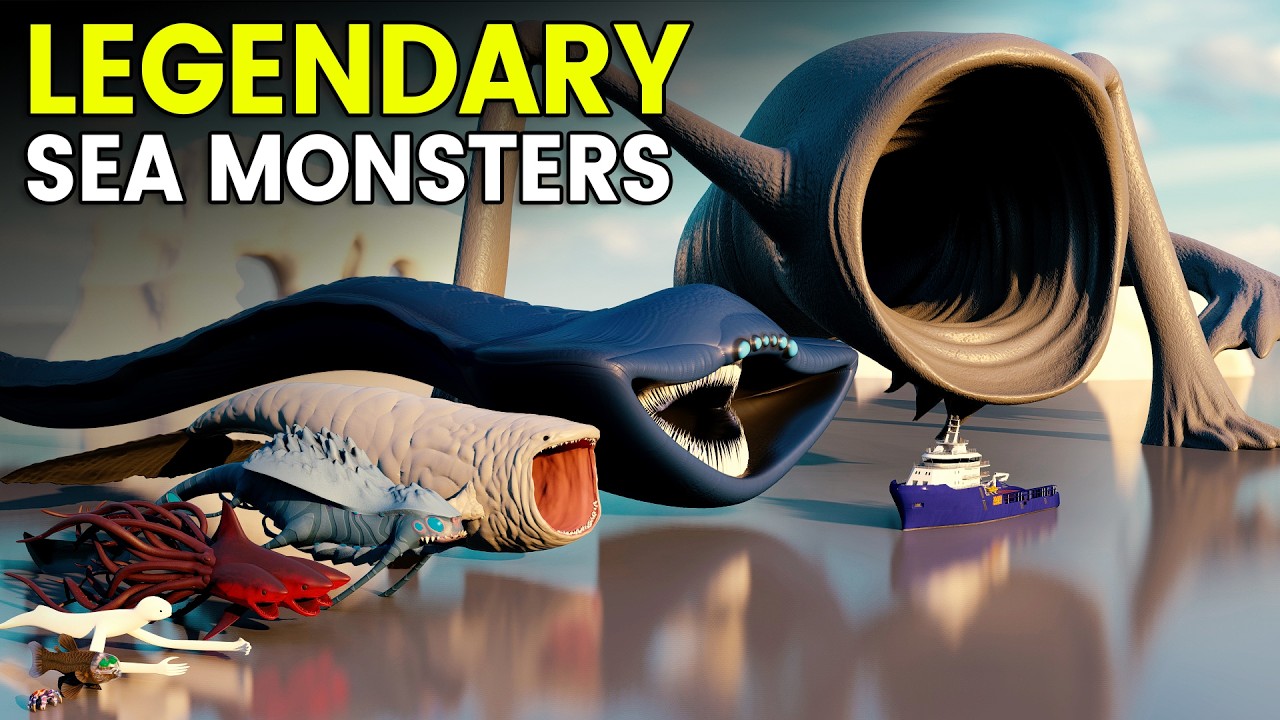 Legendary Sea Monsters Size Comparison 3D | BLOOP VS SEA EATER