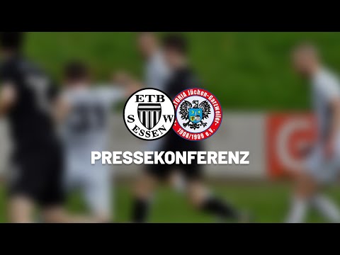 Pressekonferenz | ETB Schwarz-Weiß Essen vs. VfL Viktoria Jüchen-Garzweiler | Oberliga Niederrhein