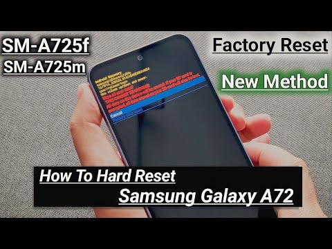 Samsung Galaxy A72 Hard Reset | How To Factory Reset Samsung A72  (A725f)