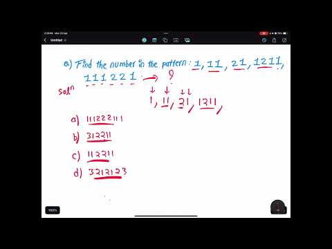 find the pattern in 1,11,21,1211,111221