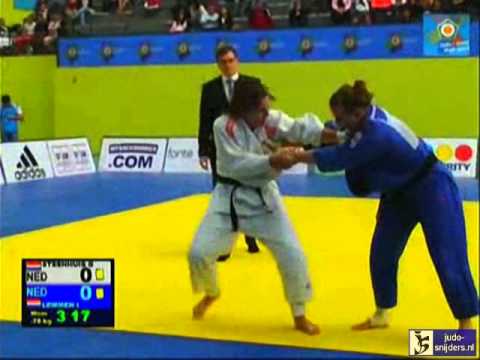 Judo 2013 European Open Women Lisbon: Steenhuis (NED) - Lemmen (NED) [-78kg] final