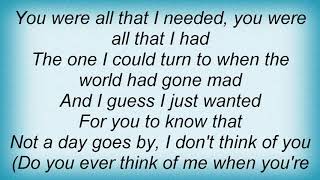 Anthony Callea - When You Were My Girl Lyrics