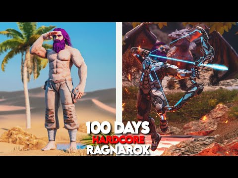 I Survived 100 Days of Hardcore Ark on Ragnarok... Here's What Happened