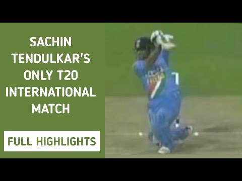 Sachin Tendulkar's first and final T20 International Match