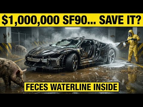 Thumbnail for Restoring Ferrari SF90 Stradale Flooded in a Pig Pen Drain Collapse (Feces Waterline Interior) by Ferrari SF90 Stradale