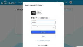 How do I link External Accounts | Linking External Accounts | Blue Digital