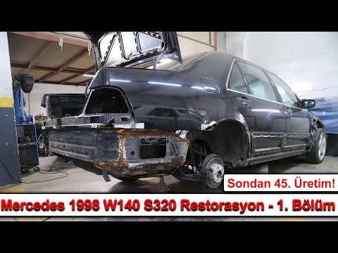 Mercedes 1998 W140 S320<br>Restorasyon 1. Bölüm<br>Sondan 45. Üretim !