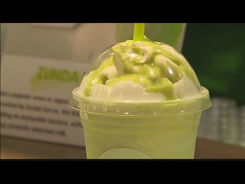 Zunda Saryo Mochi at the Shirokiya Village Walk