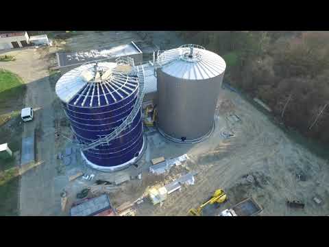 JS Power-Pol Sierpc Poland tanks and insulation assembly, montaż komór fermentacyjnych+izolacja