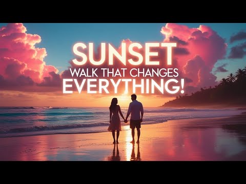“Unforgettable Sunset Beach Walk 🌅 Romantic Couple Moments & Ocean Vibes”