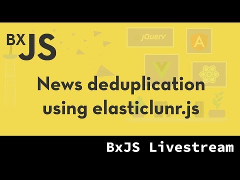 BxJS Website - News deduplication tool with elasticlunr.js