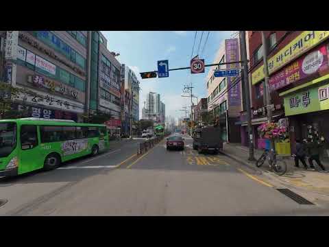 Dirigindo do Gocheok Neighborhood Park em Guro-gu, Seul, até Gwangmyeong-si, Gyeonggi-do