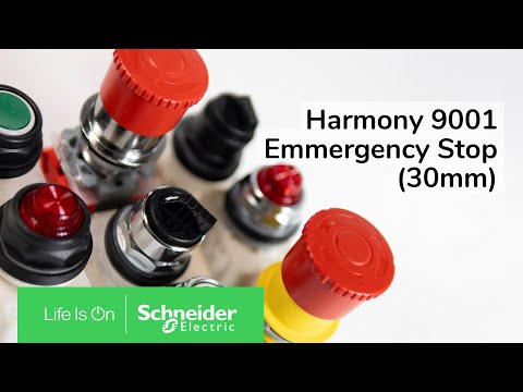 KR18 series, NEW Emergency Stop Ø30mm, Schneider Electric, UL-certified 