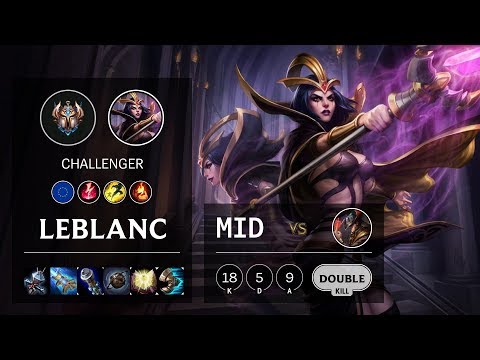 LeBlanc Mid vs Twisted Fate - EUW Challenger Patch 10.7