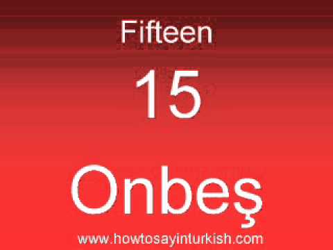 Pronounce numbers in Turkish