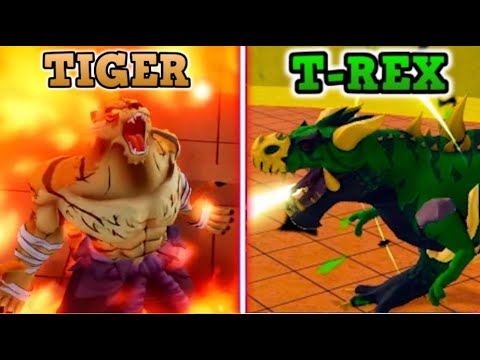(NOO WAYYY) Tiger Vs T Rex in Blox Fruits