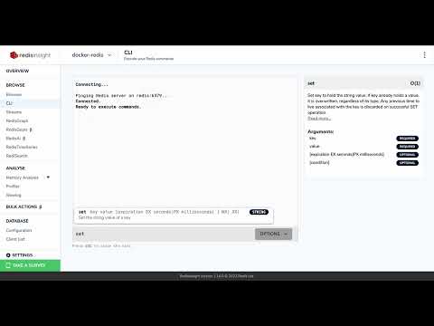 Redis through Redis insight