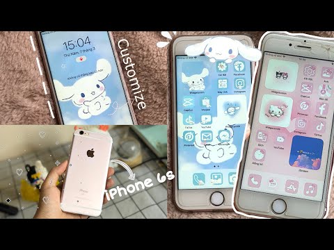 iPhone 6s ♡ Aesthetic home screen customization~ aesthetic vlog ☁️