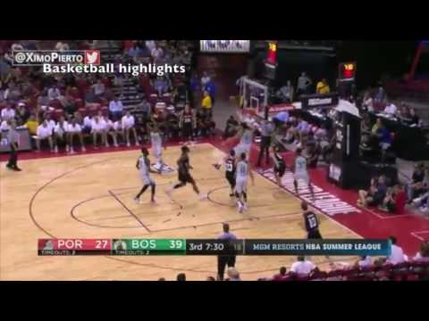 Portland trail blazers vs Boston Celtics!! JAYSON tatum!! Summer league ankle breakers!!
