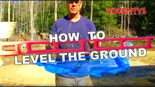 How To Level the ground Intex swimming Pool Area leveling