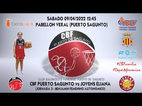 Videohighlights Benjamín Iberiapack CBF Puerto Sagunto - Jovens La Eliana (J3 LIGA 21-22)