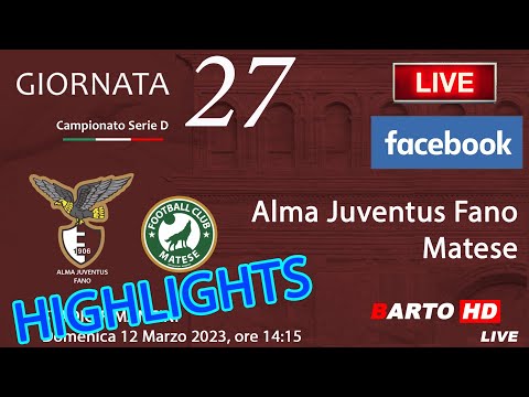Alma Juventus Fano - Matese: 2-1 - Highlights e interviste - 12 Marzo 2023