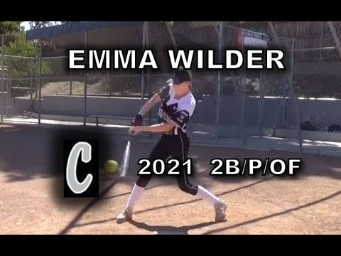 2021 Emma Wilder Second Base, Pitcher and Outfield Softball Skills Video