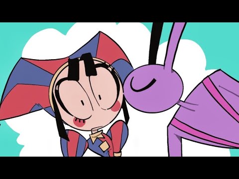 Pomni kisses Jax ❤️ | Pomni x Jax  | The Amazing Digital Circus Comic Dub