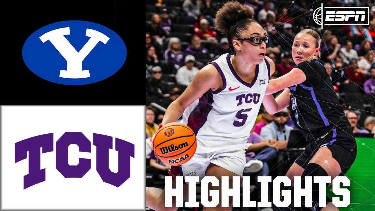 BYU Cougars vs. TCU Horned Frogs | Big 12 WBB Tournament Highlights | ESPN College Basketball