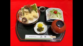 No.6　和風れすとらん浜田「親子天丼」【第11回おおむらじげたまグランプリ】