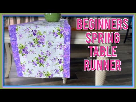 Beginners Spring Table Runner | The Sewing Room Channel