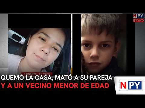 Quemó la casa, mató a su pareja y a un vecino menor de edad