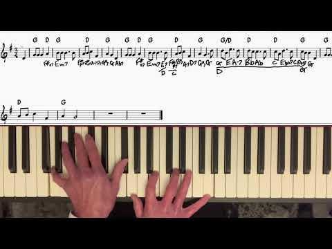 Jazz reharmonisation of O Christmas Tree Tutorial - Substitutions, Drop 2 Voicings, +Moving Lines