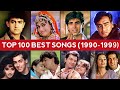 Top 100 Best Bollywood Songs 1990 1999 10 Songs Per Year