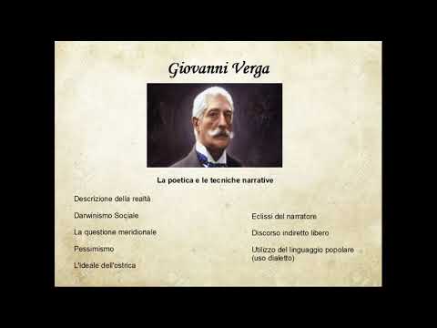 Lezioni di letteratura: I grandi della letteratura italiana,  Giovanni Verga