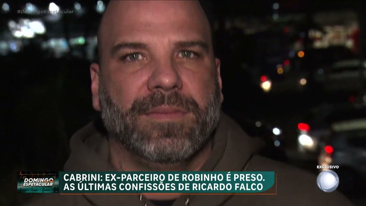 Ex-parceiro de Robinho, Ricardo Falco faz revelações a Roberto Cabrini antes de se entregar