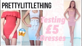 testing £5 pretty little thing dresses plt try on haul Th? testing £5 pretty little thing dresses plt try on haul Th?