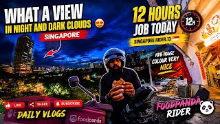     12 Hours Delivery Job in Singapore 😓 | Foodpanda Rider Daily Vlog #parcel 