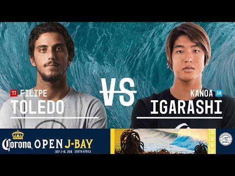 Filipe Toledo vs. Kanoa Igarashi - Semifinals, Heat 2 - Corona Open J-Bay - Men's 2018