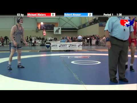 Michael Waters vs. Robert Hauser at 2013 ASICS University Nationals - FS