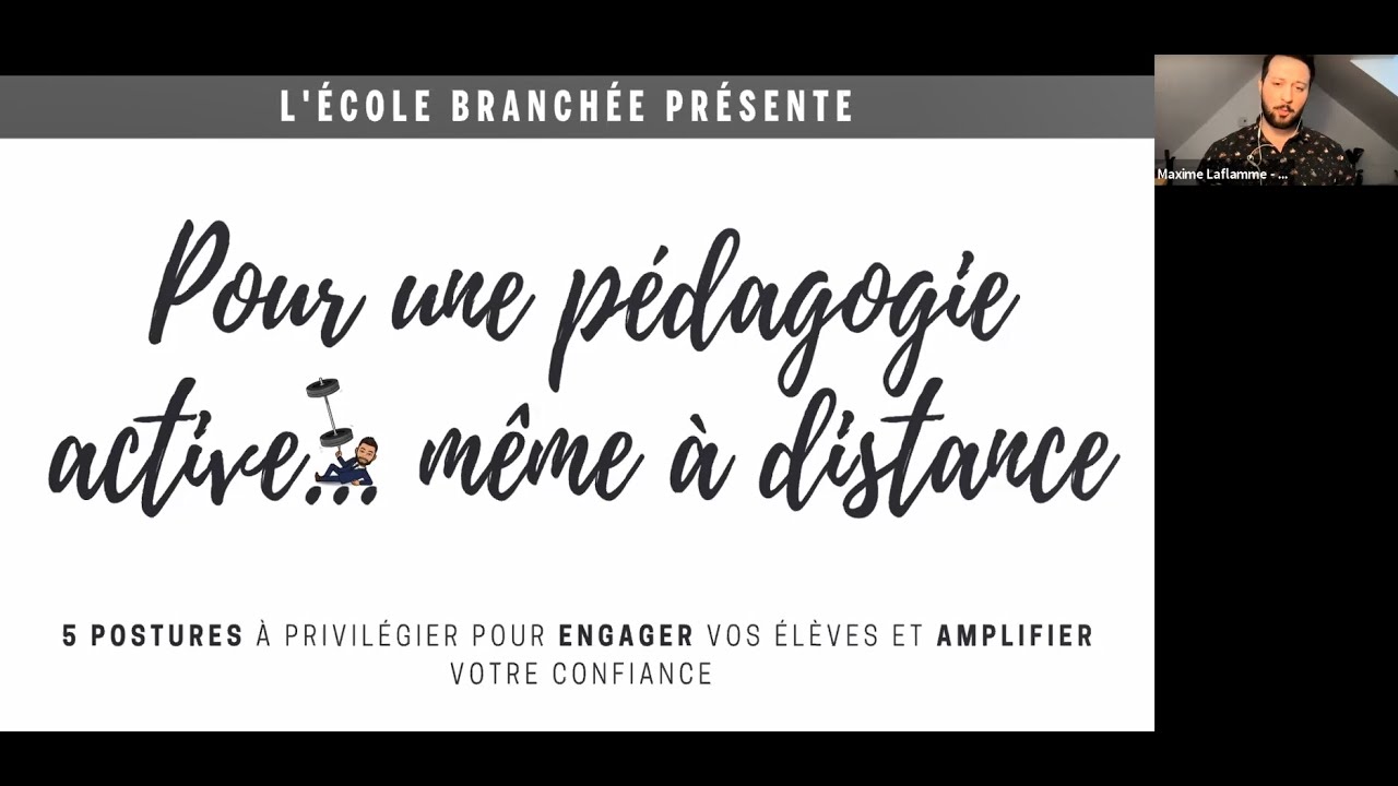 Semaine FAD 2021 : Cinq postures à privilégier pour une pédagogie active… même à distance