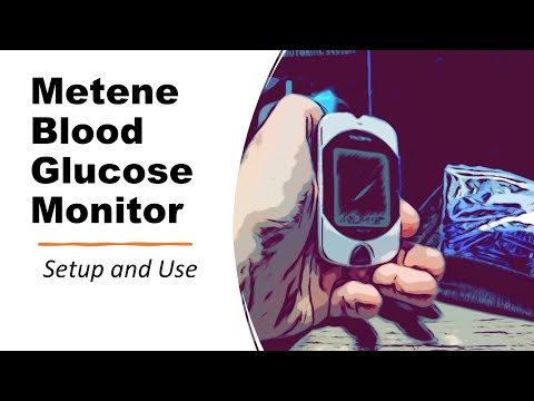 Metene Blood Glucose monitor Instructions how to setup and use