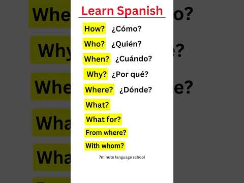 The Most Basic Spanish Words! #spanish #education