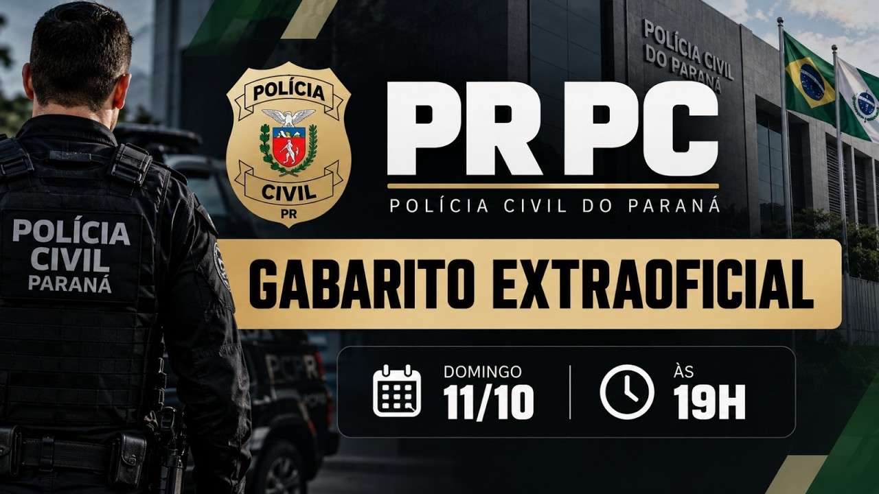 Concurso PC PR Gabarito Extraoficial Cargo Agente - FGV Concursos