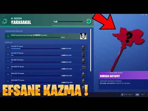 fortnite tum korsan kamplari - korsan karasakal karakterinin gizli kazmasi ne fortnite sezon 8 turkce  korsan karasakal karakterinin gizli kazmasi ne fortnite sezon 8 turkce - fortnite tum korsan kamplari