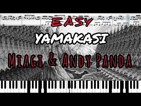 Miyagi & Andy Panda - Yamakasi (на пианино + ноты) EASY