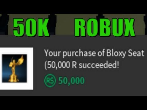 Spending 50k Robux On Balcone Sedile Roblox 6o Bloxy Awards Billon - spending 1 000 000r on a mansion in roblox youtube