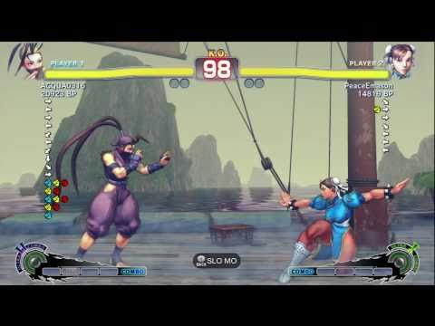 Aqua [Ibuki] vs PeaceEmason [Chun] SSF4 Japanese Online Ranked Matches - TRUE-HD